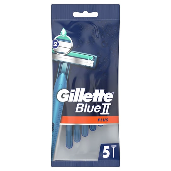 

Бритва, 5 шт. Gillette, Blue II Plus Chromium