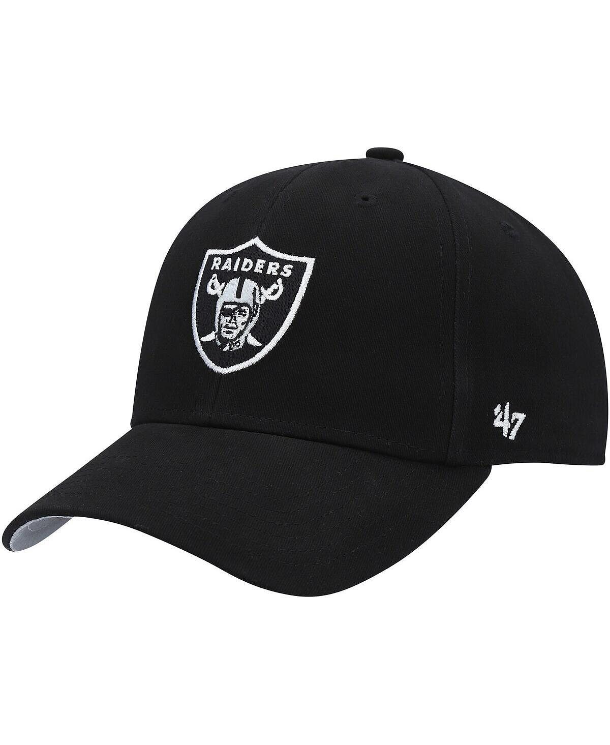 

Черная регулируемая шапка с логотипом MVP Las Vegas Raiders для мальчиков дошкольного возраста '47 Brand