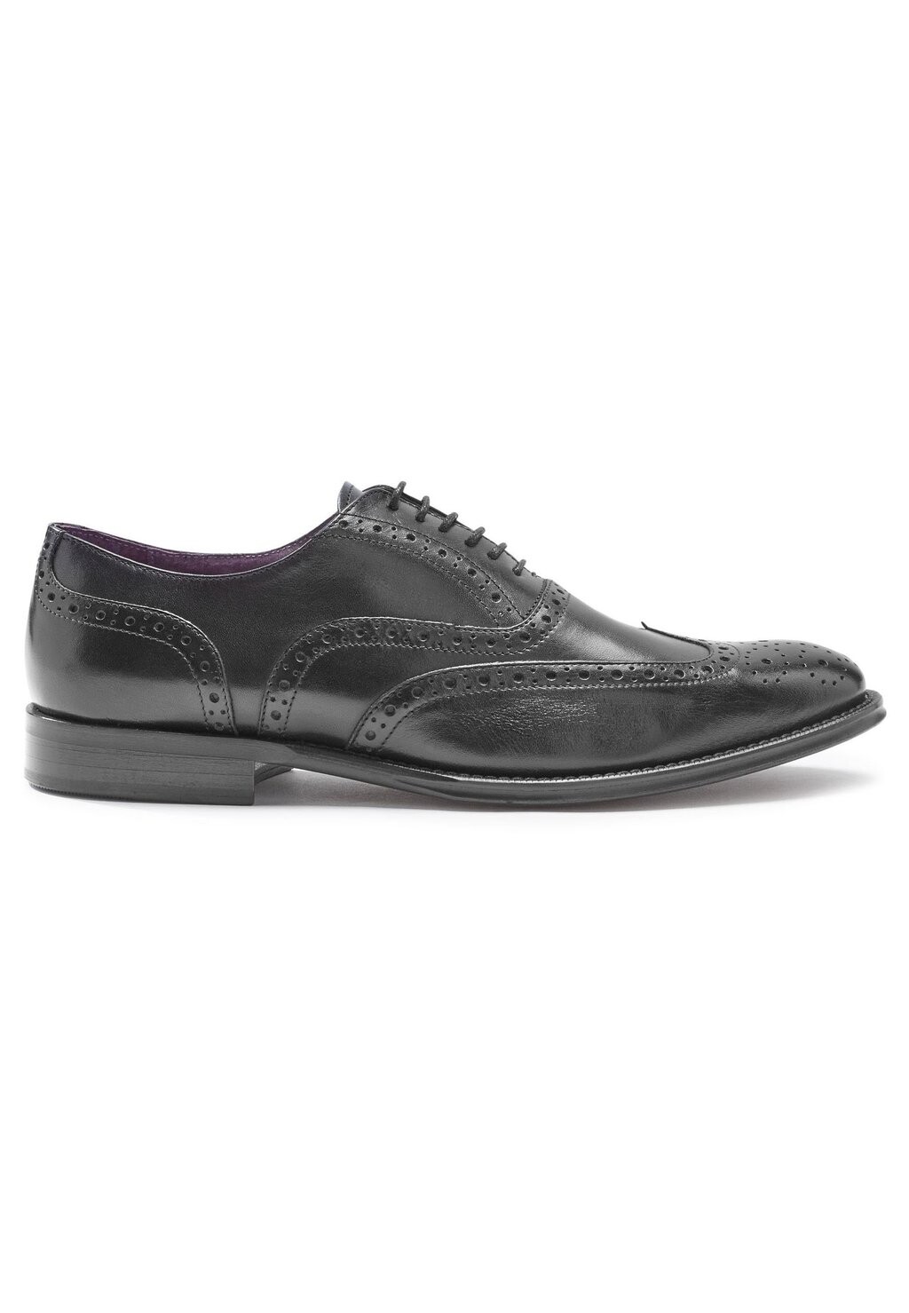 

Элегантные туфли на шнуровке Signature Italian Wing Cap Brogues Wide Fit Next, черный