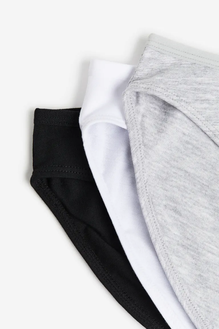 

Упаковка из 10 хлопковых трусов H&M, белый