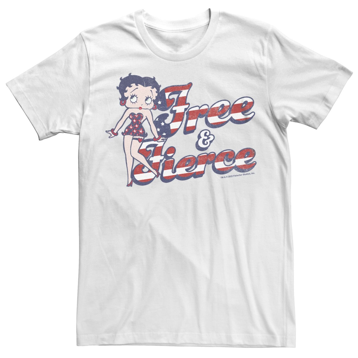 

Детская футболка с рисунком Betty Boop Free & Fierce Girl Boyfriend Licensed Character