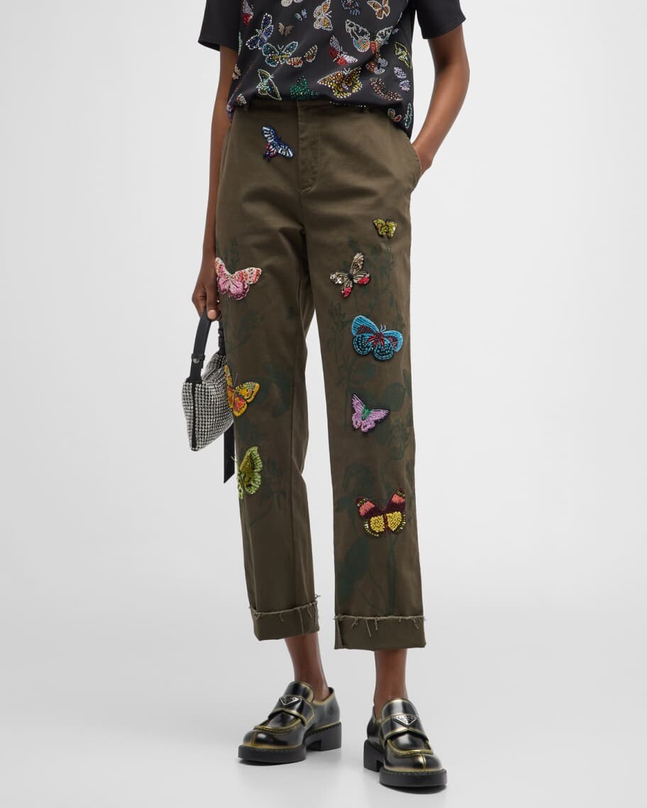 

Брюки чинос прямого кроя до щиколотки Millions Of Butterflies Libertine
