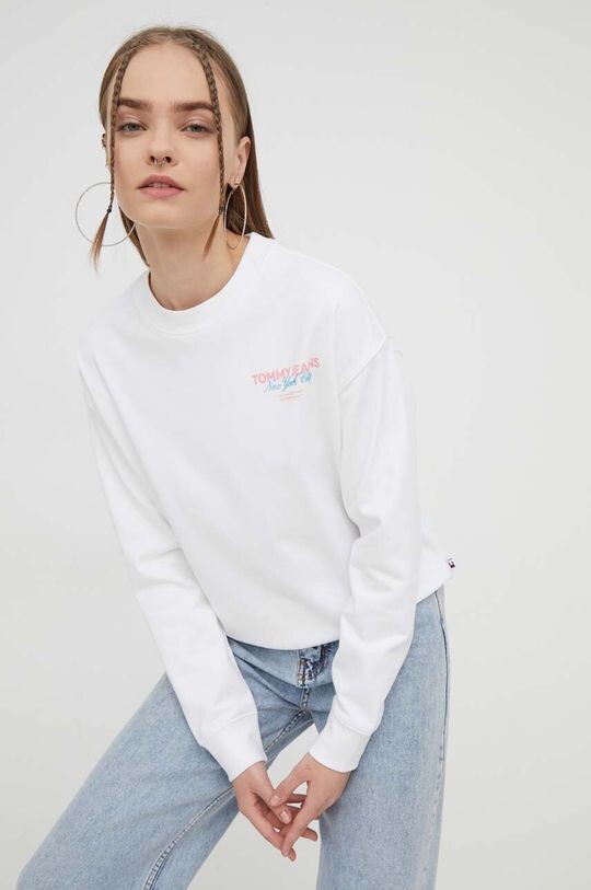 

Толстовка с капюшоном Tommy Jeans, белый