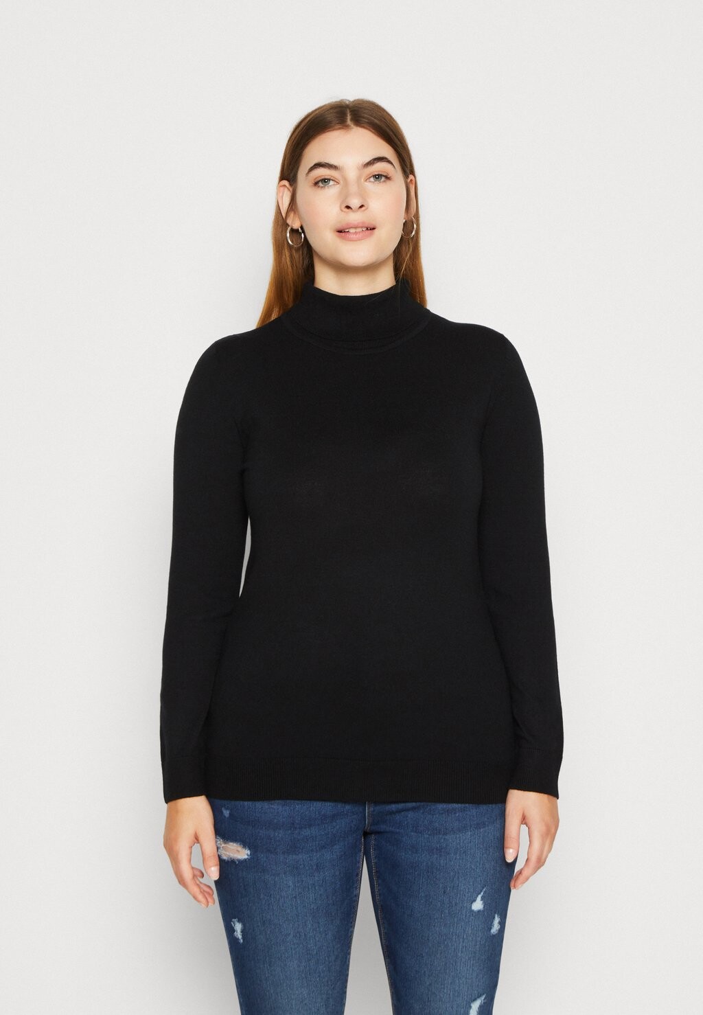 

Свитшот Object OBJTHESS ROLLNECK, черный