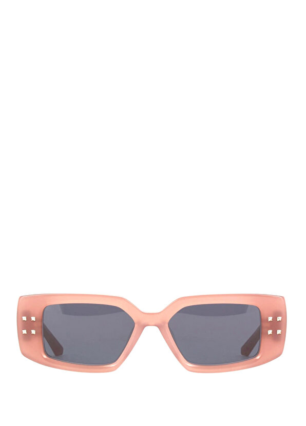 цена Розовые женские солнцезащитные очки v Valentino