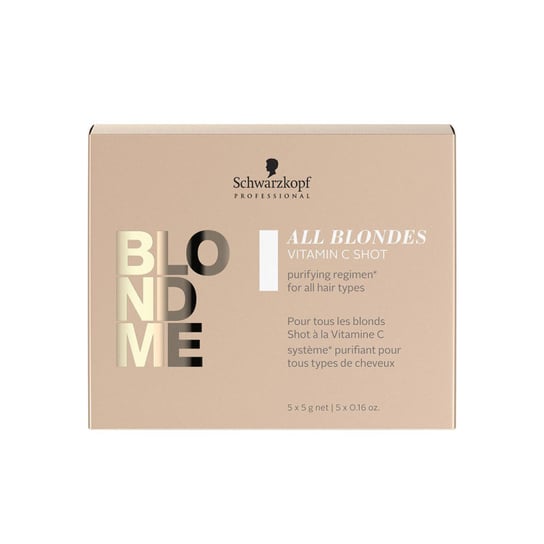 Schwarzkopf BlondMe Все блондинки | Очищающее средство с витамином С для светлых волос 5х5г