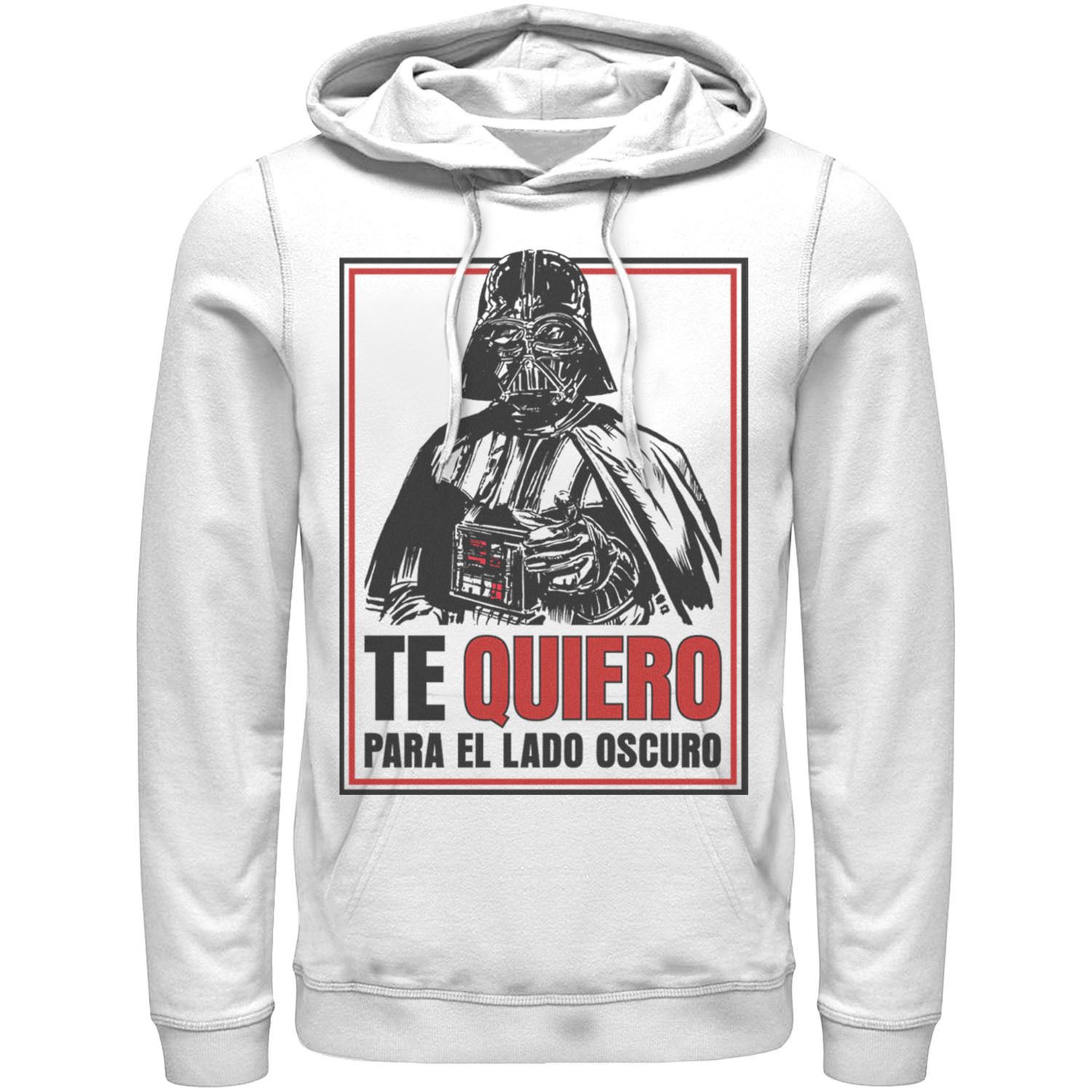 Мужская толстовка с капюшоном Te Quiero Para El Lado Oscuro в стиле Звездных войн Star Wars, белый