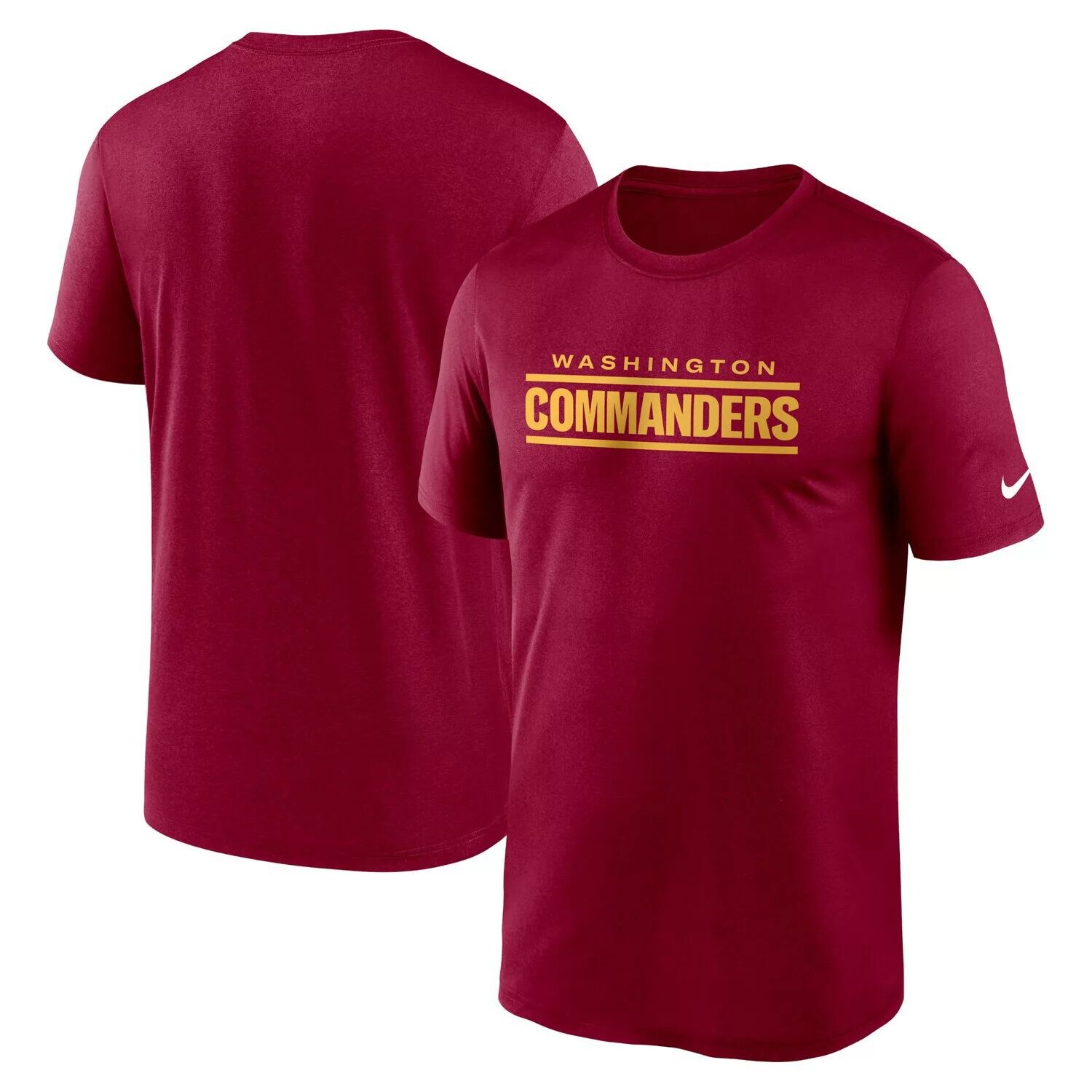 

Мужская бордовая футболка Nike Washington Commanders Legend с надписью, Красный