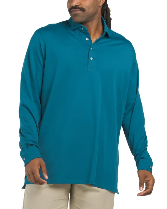 

Поло для гольфа с длинными рукавами Omaha Greyson, цвет Orca