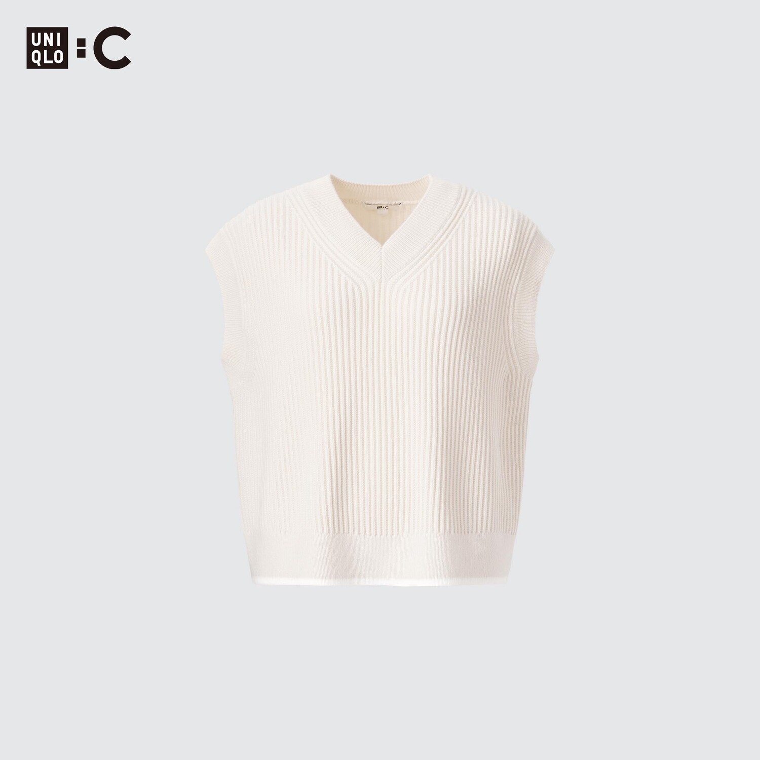 

Жилет Uniqlo женский с v-образным вырезом, молочный