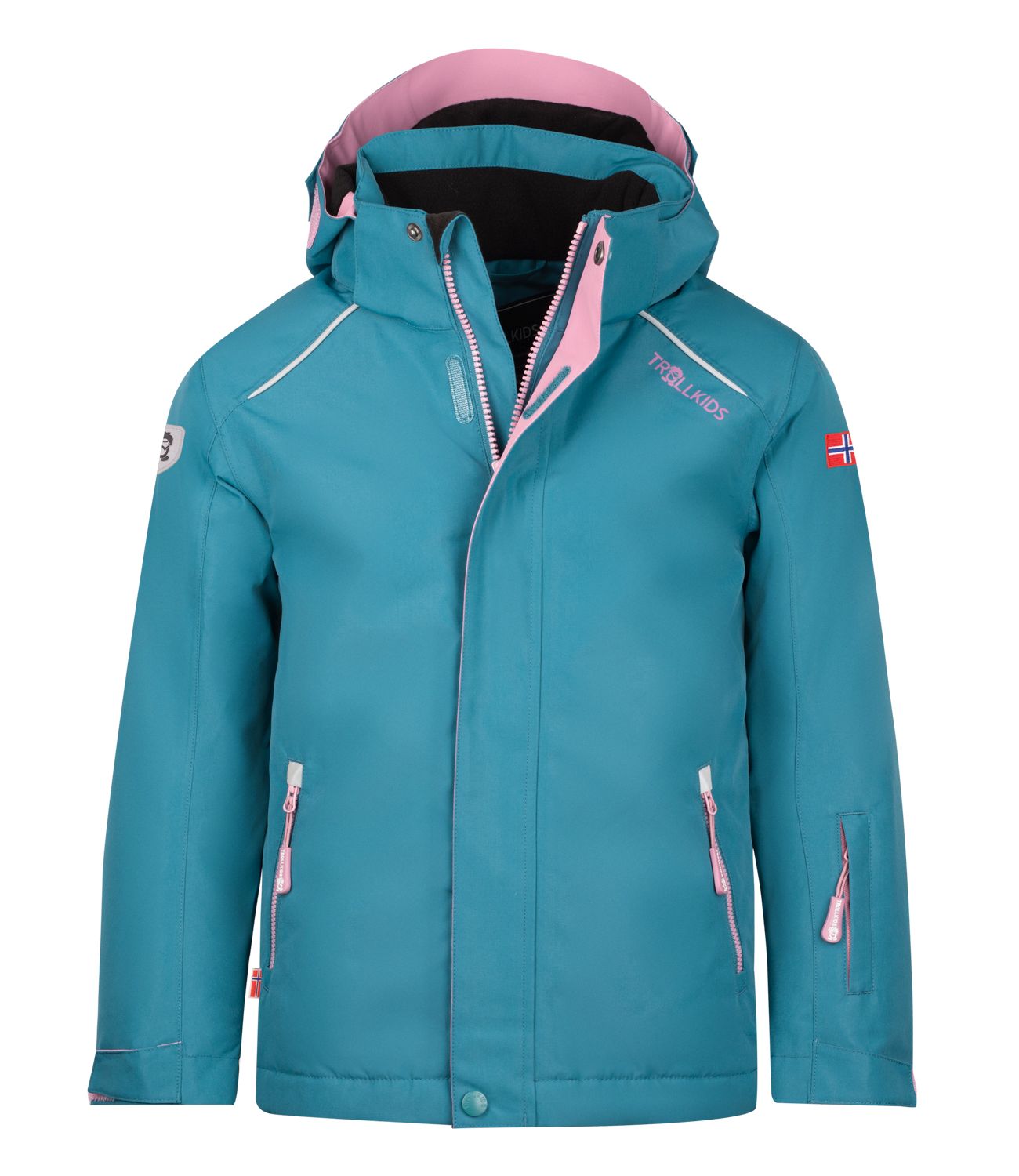 цена Лыжная куртка Trollkids Skijacke Holmenkollen PRO, цвет Blaugrün/Violett
