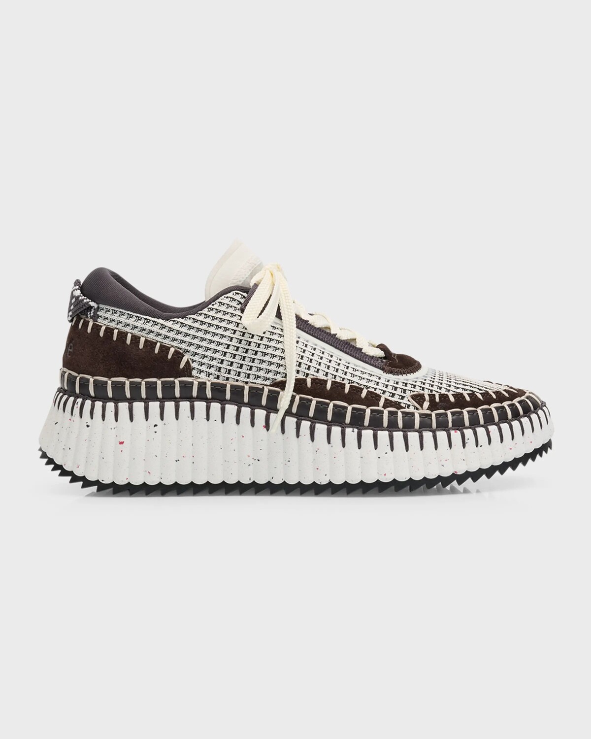 

Прогулочные кроссовки Nama Stitch Chloé, цвет White/Black
