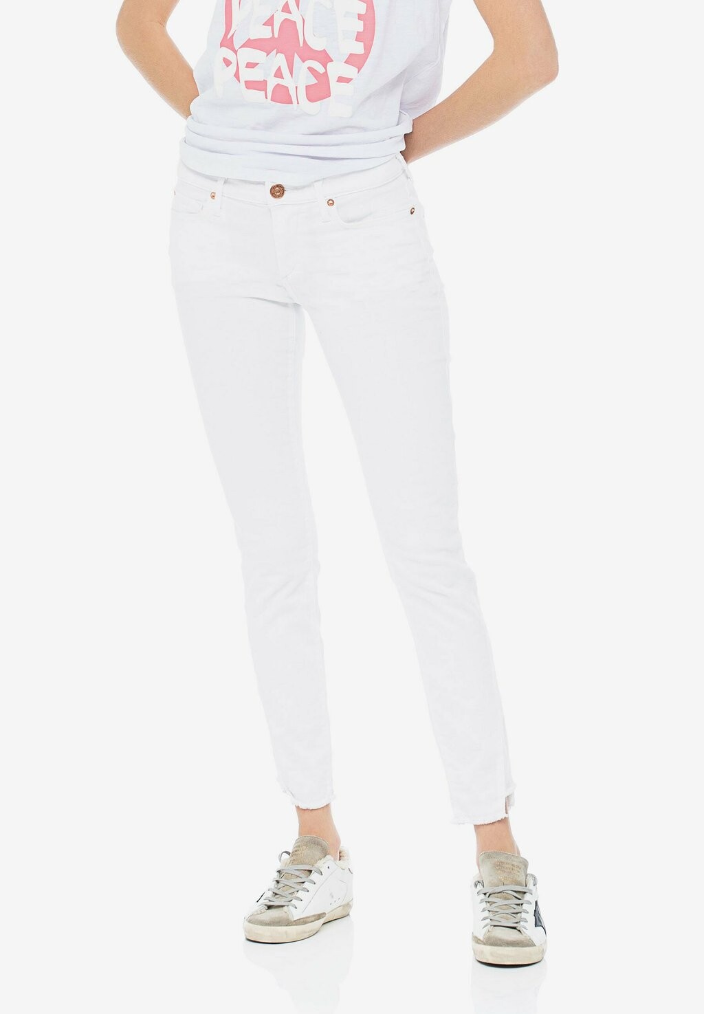 

Джинсы облегающего кроя True Religion, белый