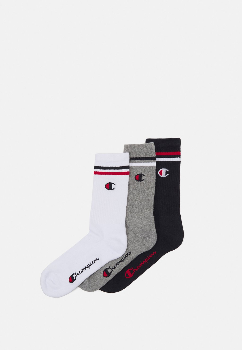 Спортивные носки SEASONAL CREW SOCKS UNISEX 3 PACK Champion, цвет white/navy носки спортивные yonex socks 8422 x3 white l