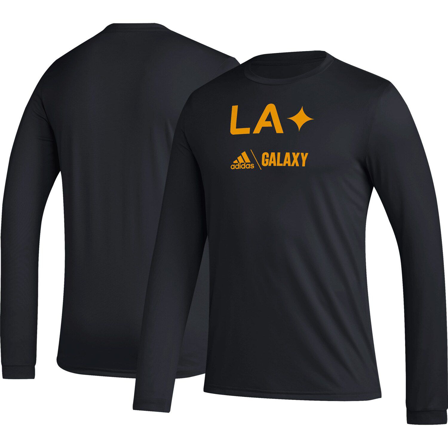Мужская черная футболка с длинным рукавом LA Galaxy Icon adidas