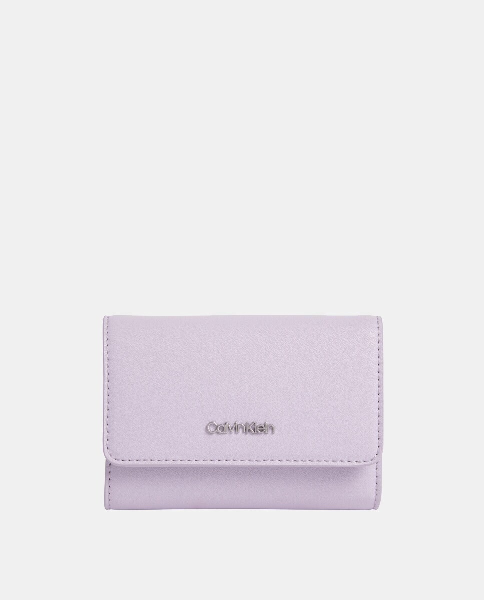 

Маленький кошелек из переработанного материала фиолетового цвета с клапаном Calvin Klein, фиолетовый