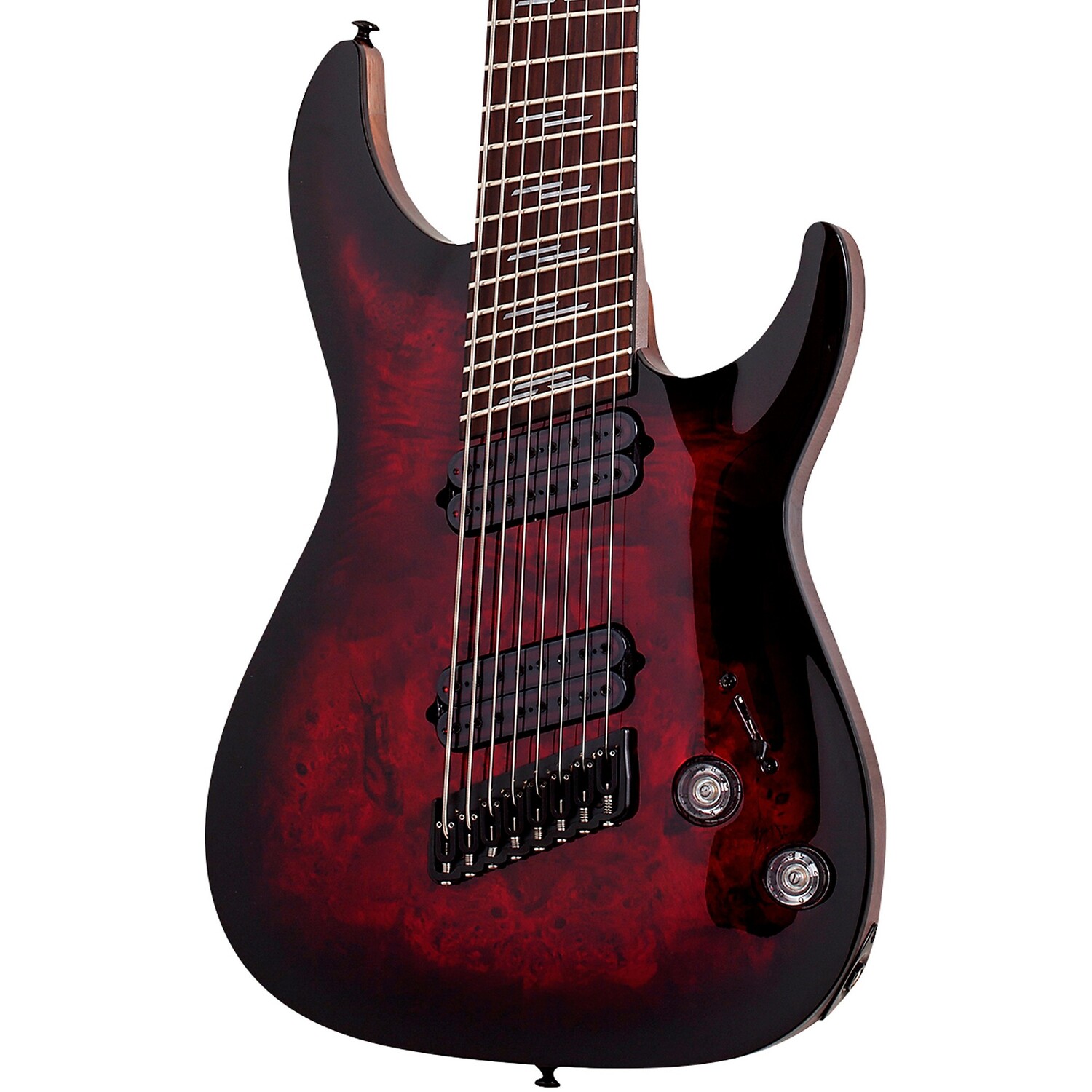 

Schecter Guitar Research Omen Elite-8 MS Электрогитара Black Cherry Burst