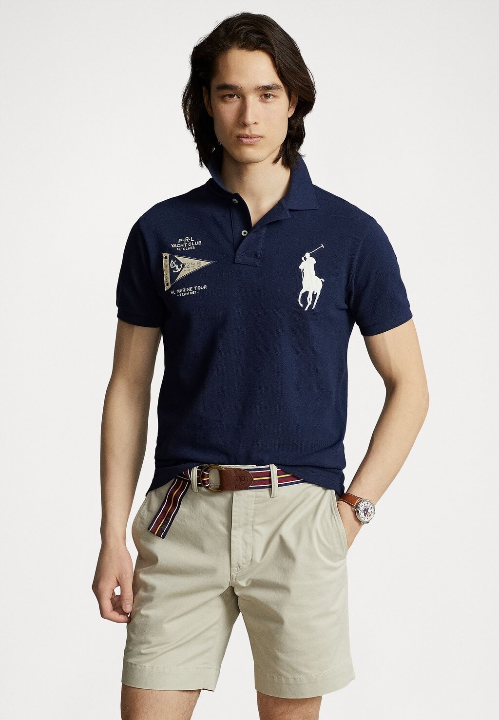 

Рубашка-поло КОРОТКИЙ РУКАВ Polo Ralph Lauren, темно-синий Ньюпорт