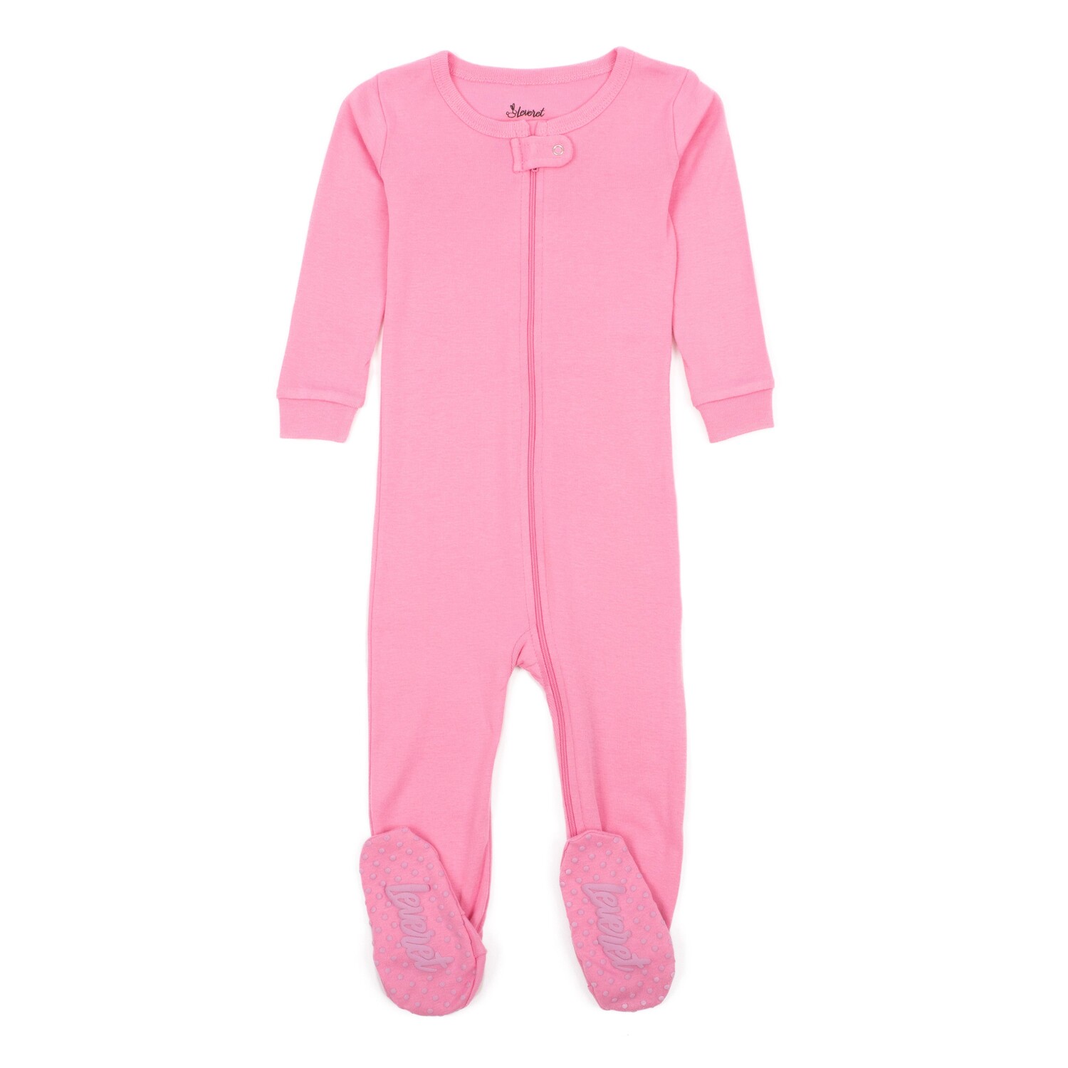 

Детские хлопковые пижамы, классические однотонные Leveret, цвет Light Pink
