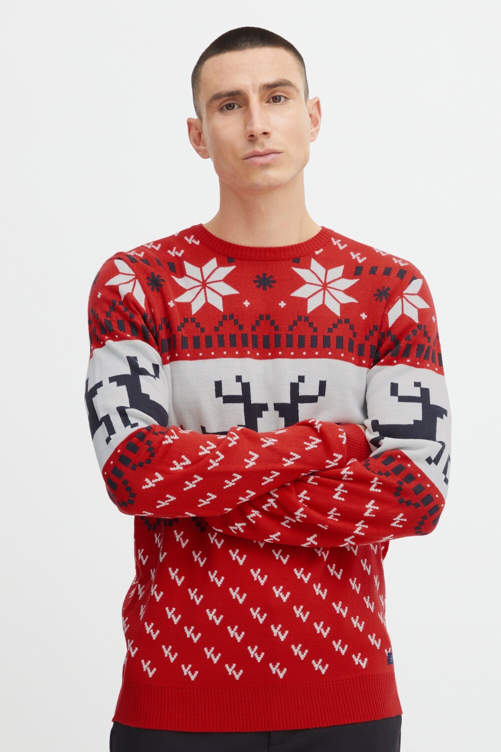 

Пуловер BLEND Strick Christmas 20714960, красный