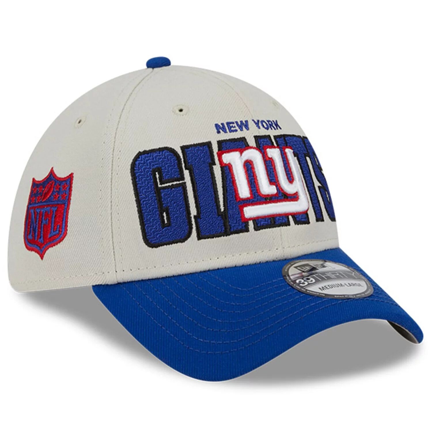 

Мужская гибкая кепка New Era Stone/Royal New York Giants 2023 NFL Draft 39THIRTY