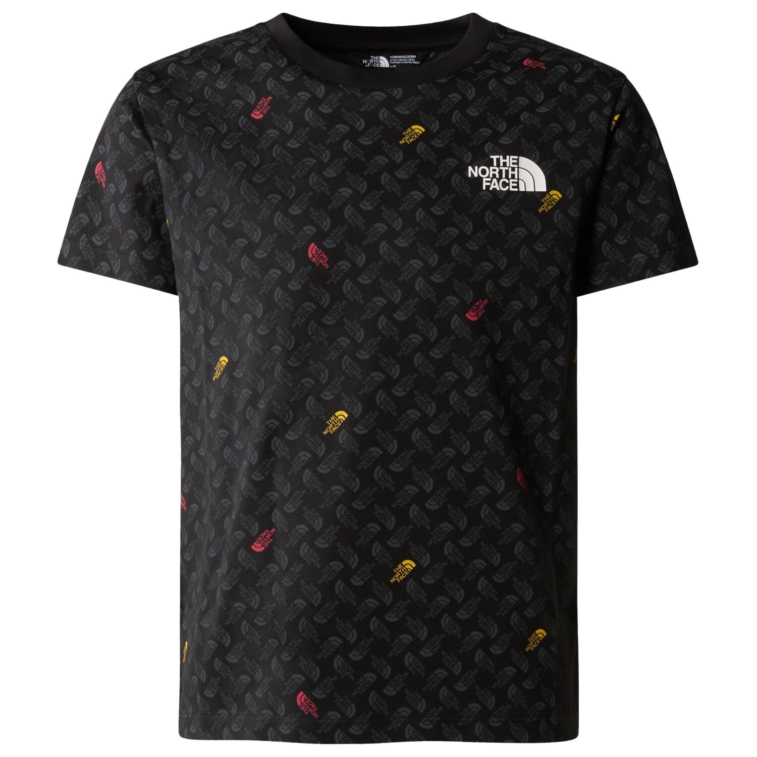 Футболка The North Face Teen's S/S Simple Dome Tee Print, цвет TNF Black TNF Shadow Toss Print