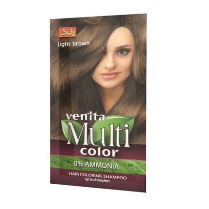 

Venita MultiColor окрашивающий шампунь 5.3 Светло-коричневый 40г Assorted