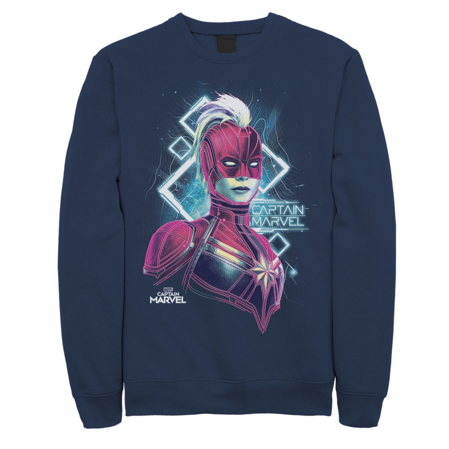 цена Мужской флисовый пуловер с неоновым рисунком Captain Space Glow Marvel
