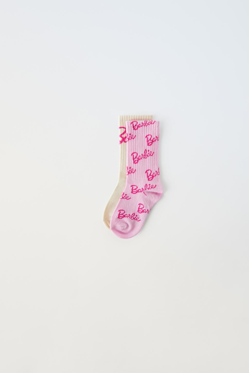 Длинные носки барби mattel ZARA, розовый