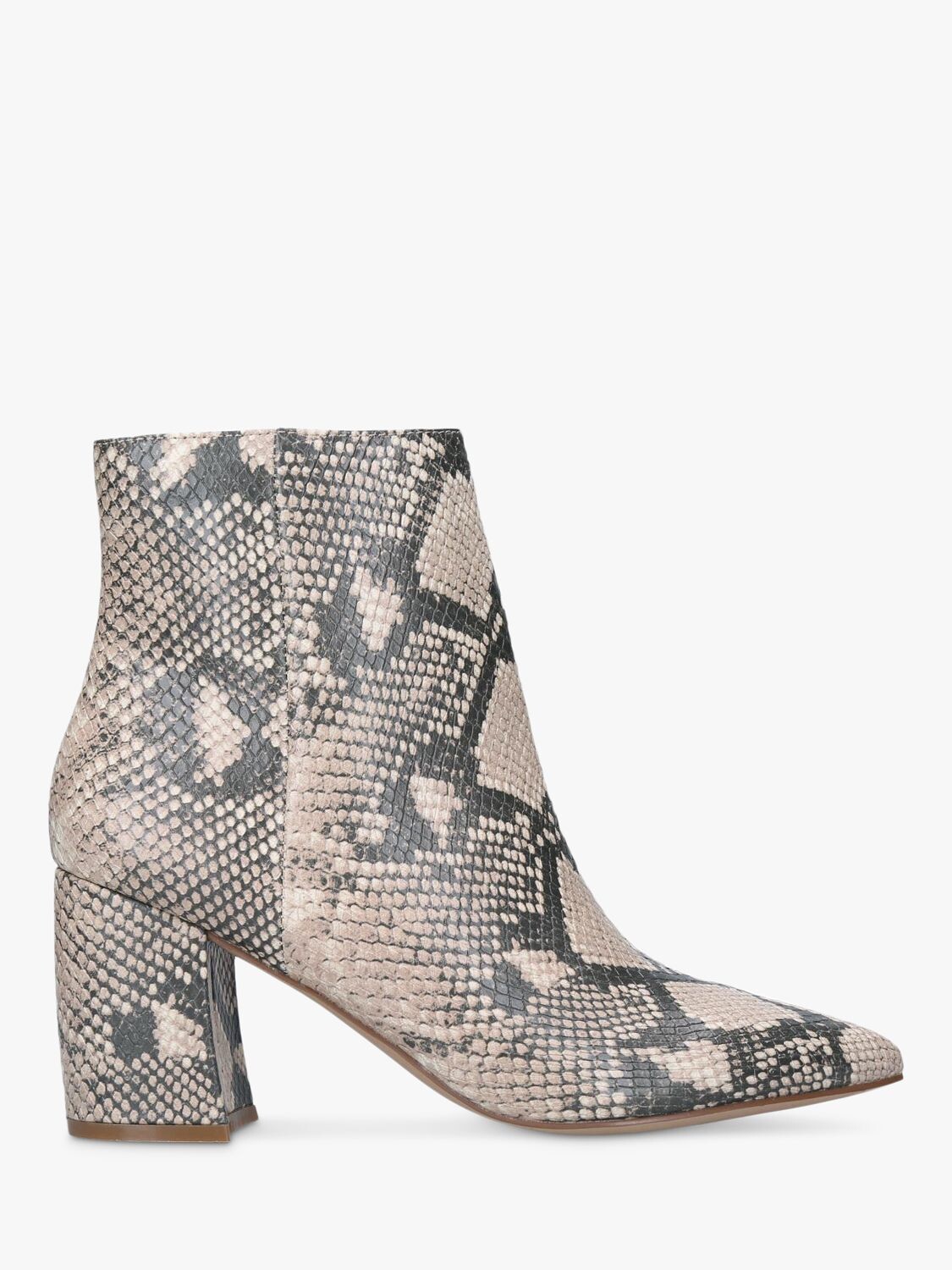 

Steve Madden Nadalie Ботильоны на блочном каблуке со змеиным принтом, светло-коричневый
