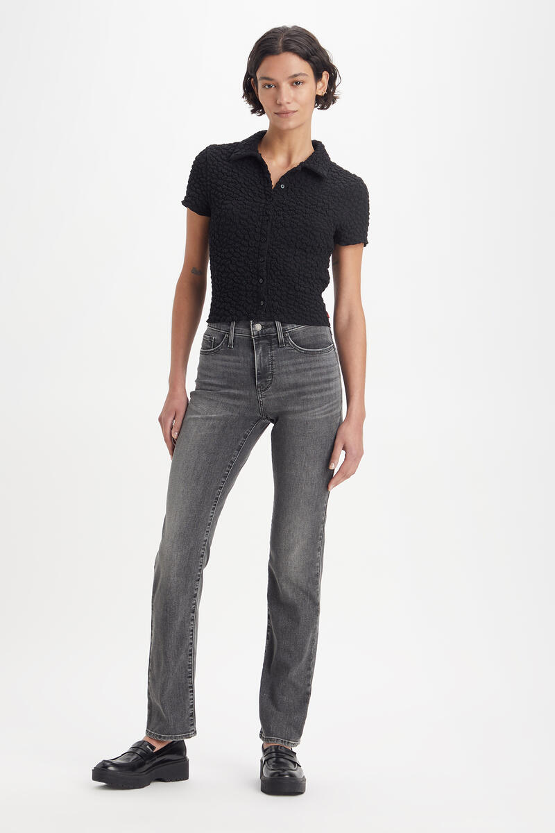 314 Моделирующие прямые джинсы Levi's, серый джинсы kiabi темно серые 42 размер