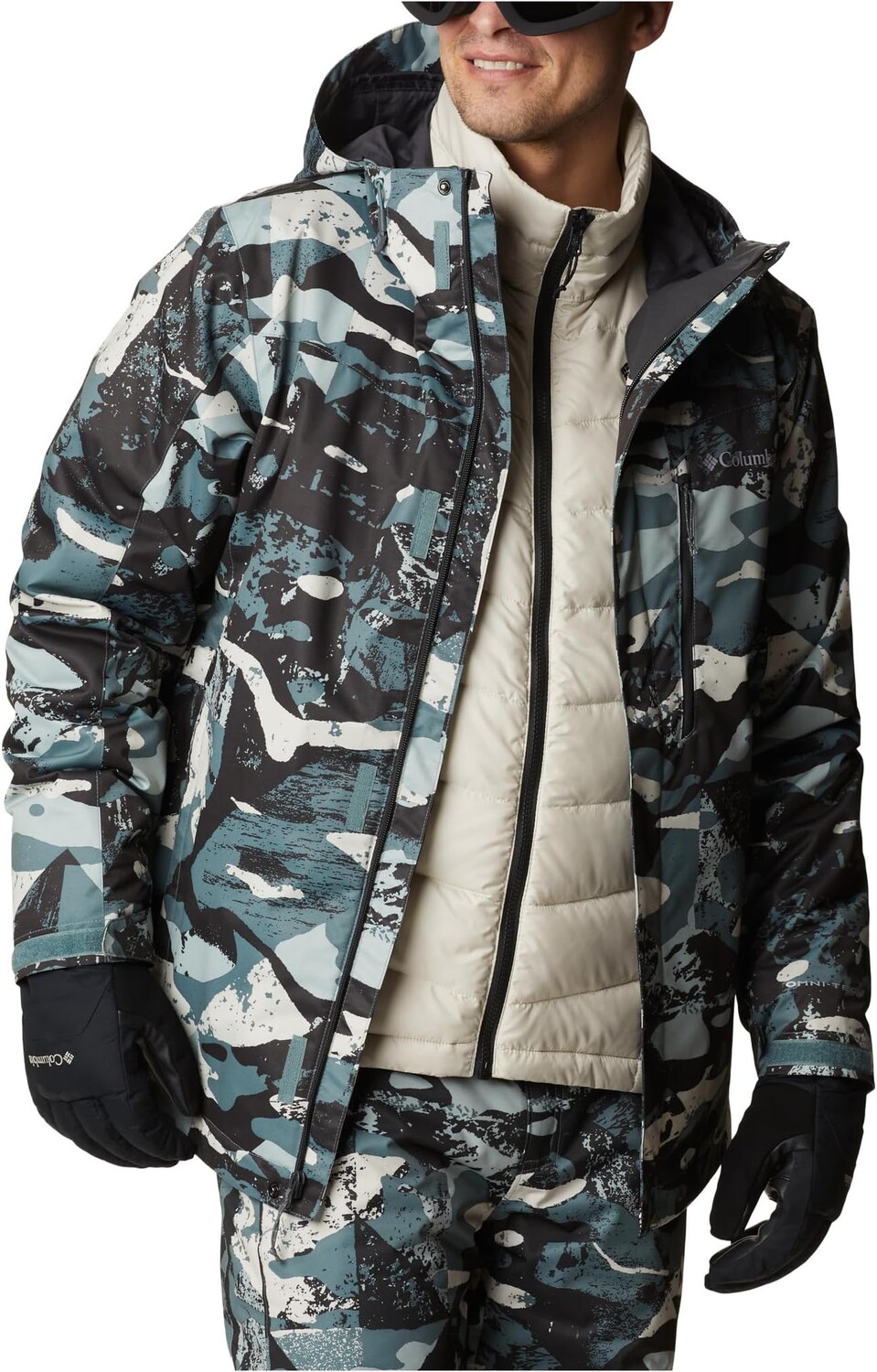 

Куртка Whirlibird IV Interchange Jacket Columbia, цвет Metal Geoglacial Print