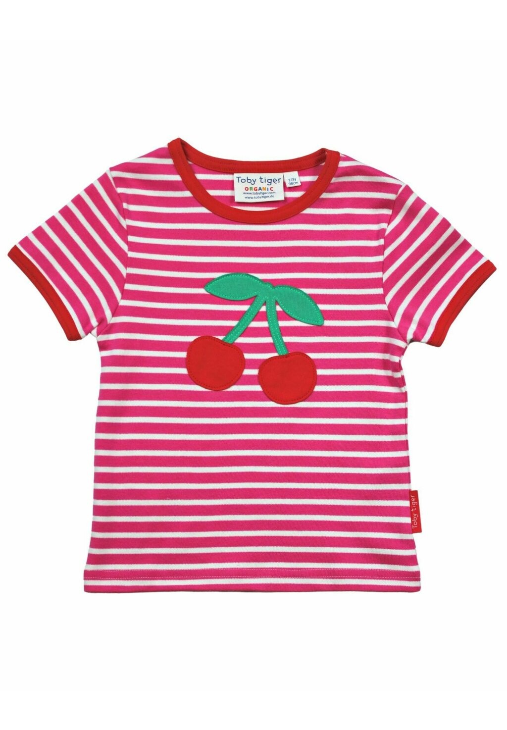 

Футболка с принтом MIT KIRSCH APPLIKATION Toby Tiger, цвет rosa