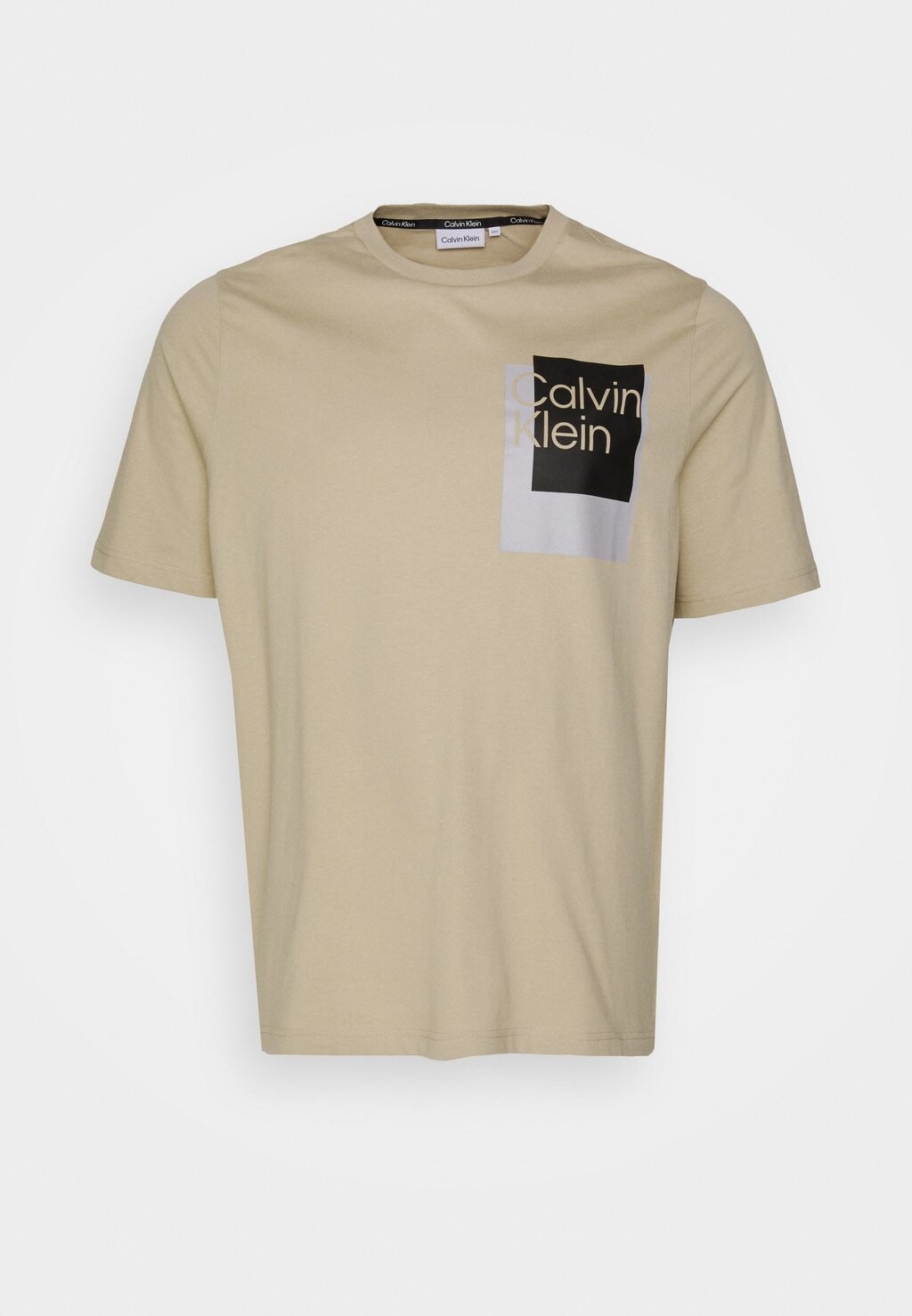 

футболка с принтом Overlay Box Logo Calvin Klein, цвет eucalyptus