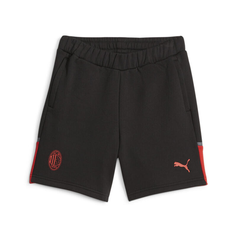 

Футбольные повседневные шорты AC Milan PUMA Black For All Time Red