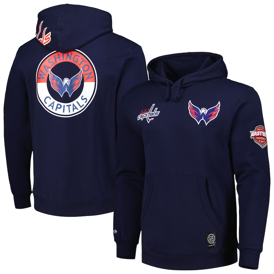 

Пуловер с капюшоном Mitchell & Ness Washington Capitals, нави