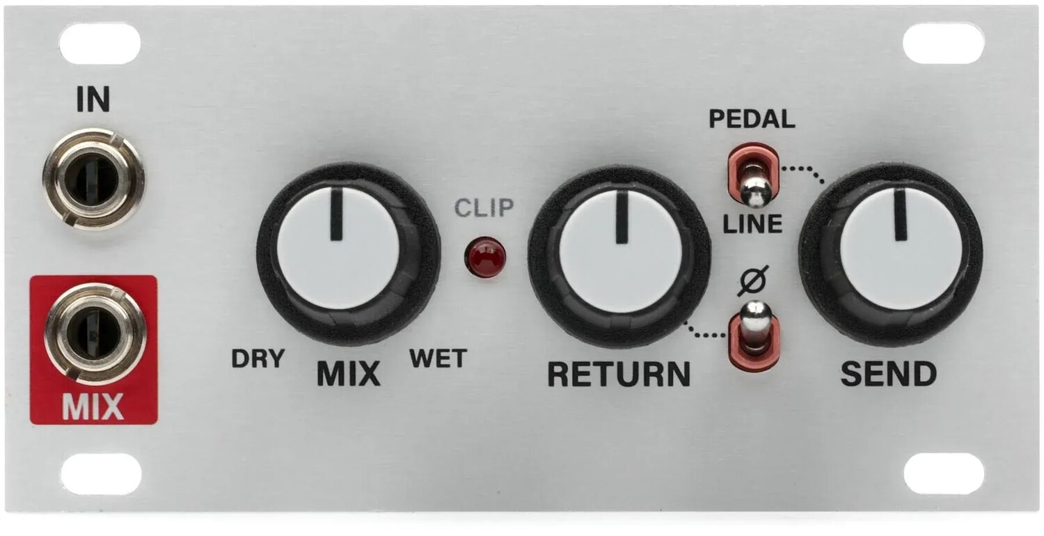 

Intellijel Pedal I/O Модуль отправки/возврата педали эффектов высотой 1U и высокоомный инструментальный вход