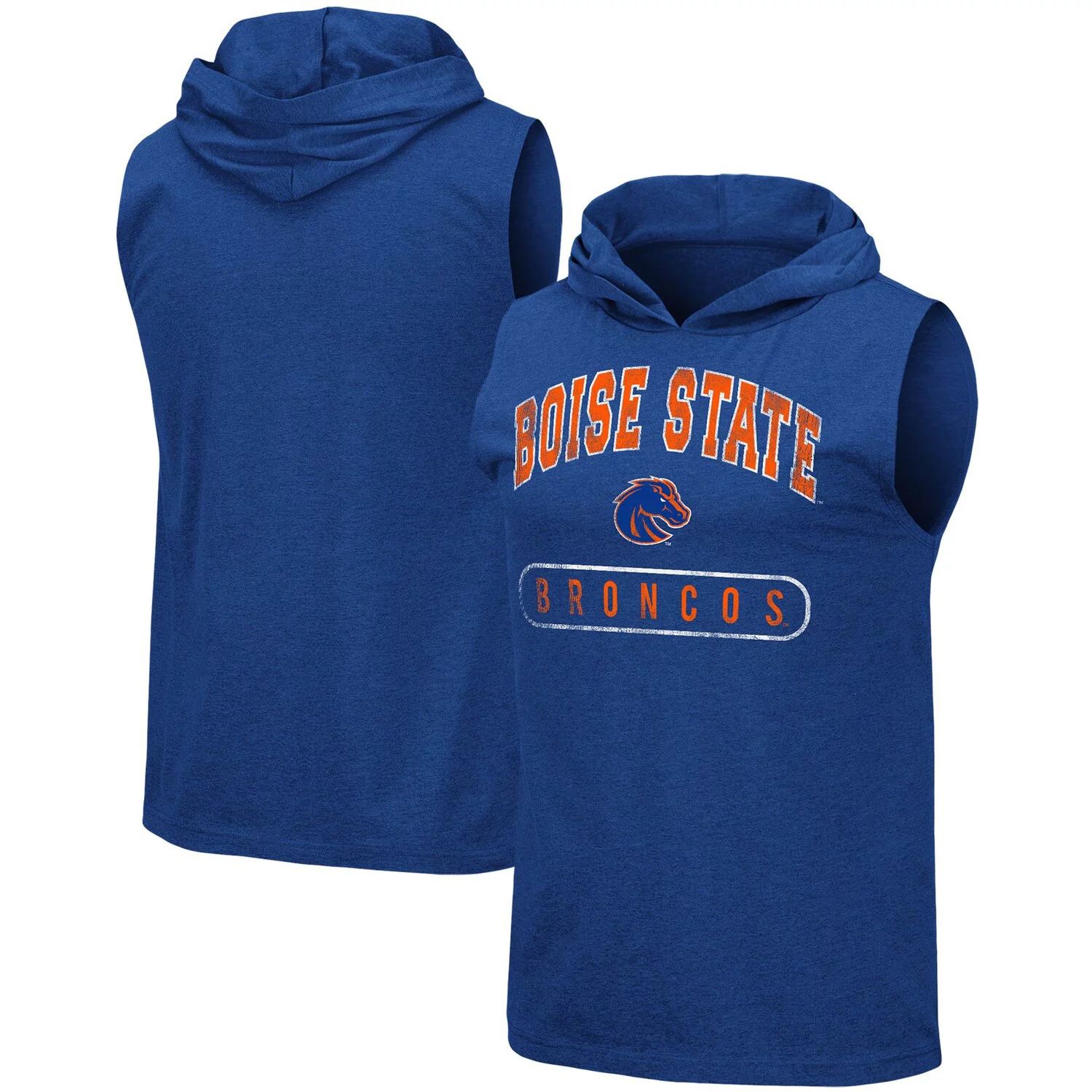 

Мужская футболка с капюшоном Colosseum Heathered Royal Boise State Broncos Varsity