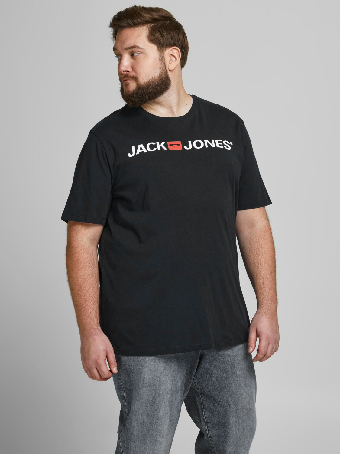 

Футболка Jack & Jones Plus +Size, черный