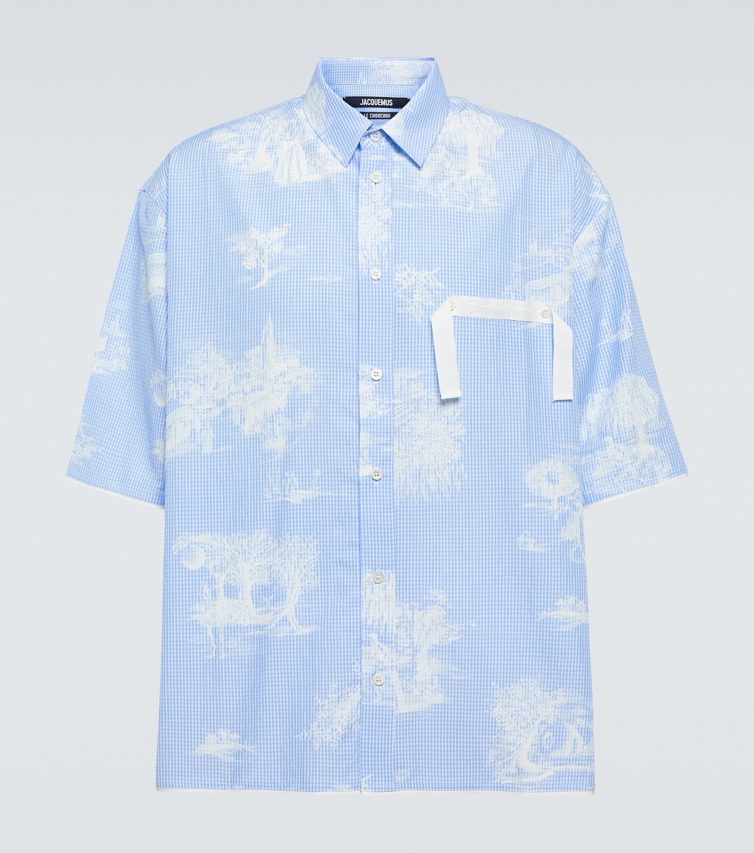 

Рубашка La Chemise Cabri с принтом Jacquemus, синий