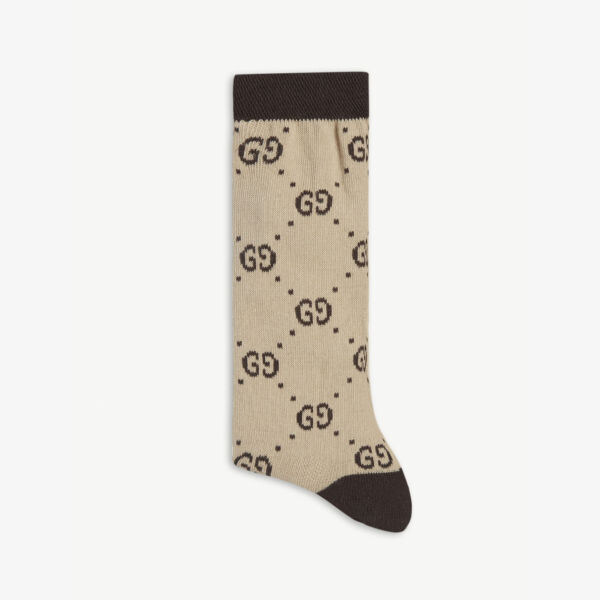 

Носки с узором GG 6-12 лет Gucci, коричневый