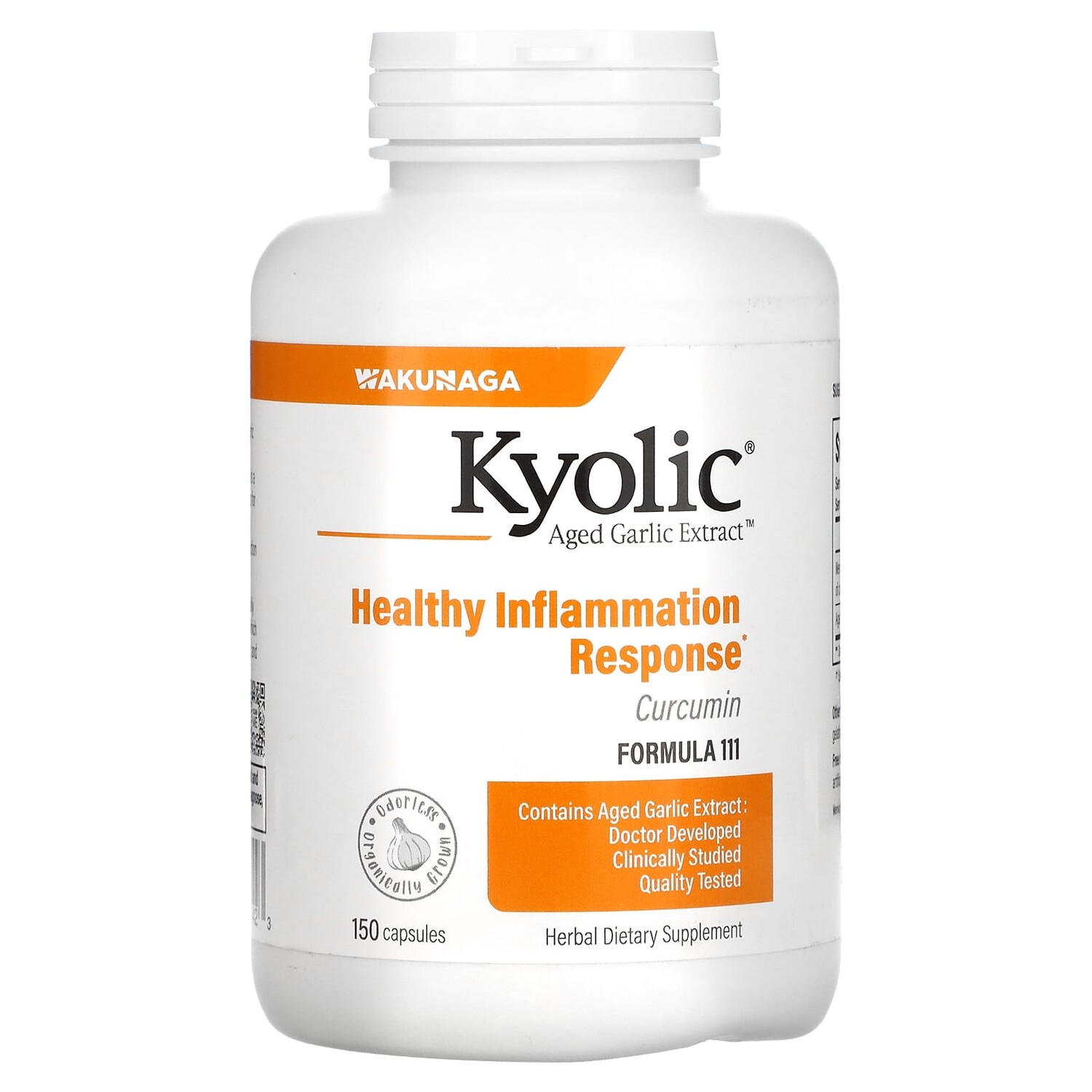 

Aged Garlic Extract, экстракт чеснока с куркумином, 150 капсул, Kyolic