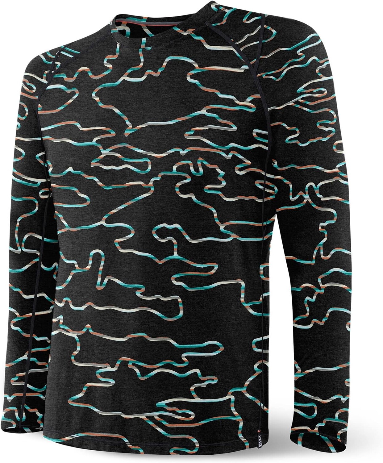 

Базовый слой средней плотности с длинными рукавами Roast Master SAXX UNDERWEAR, цвет Get Out Camo/Faded Black