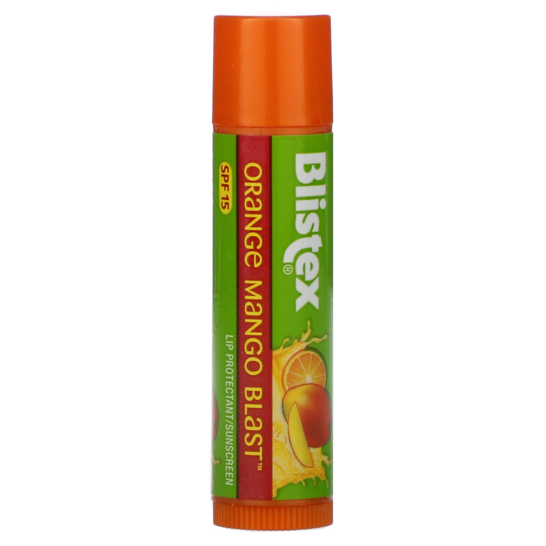 цена Blistex Lip Protectant/Sunscreen SPF 15 Orange Mango Blast 0.15 oz (4.25 g)