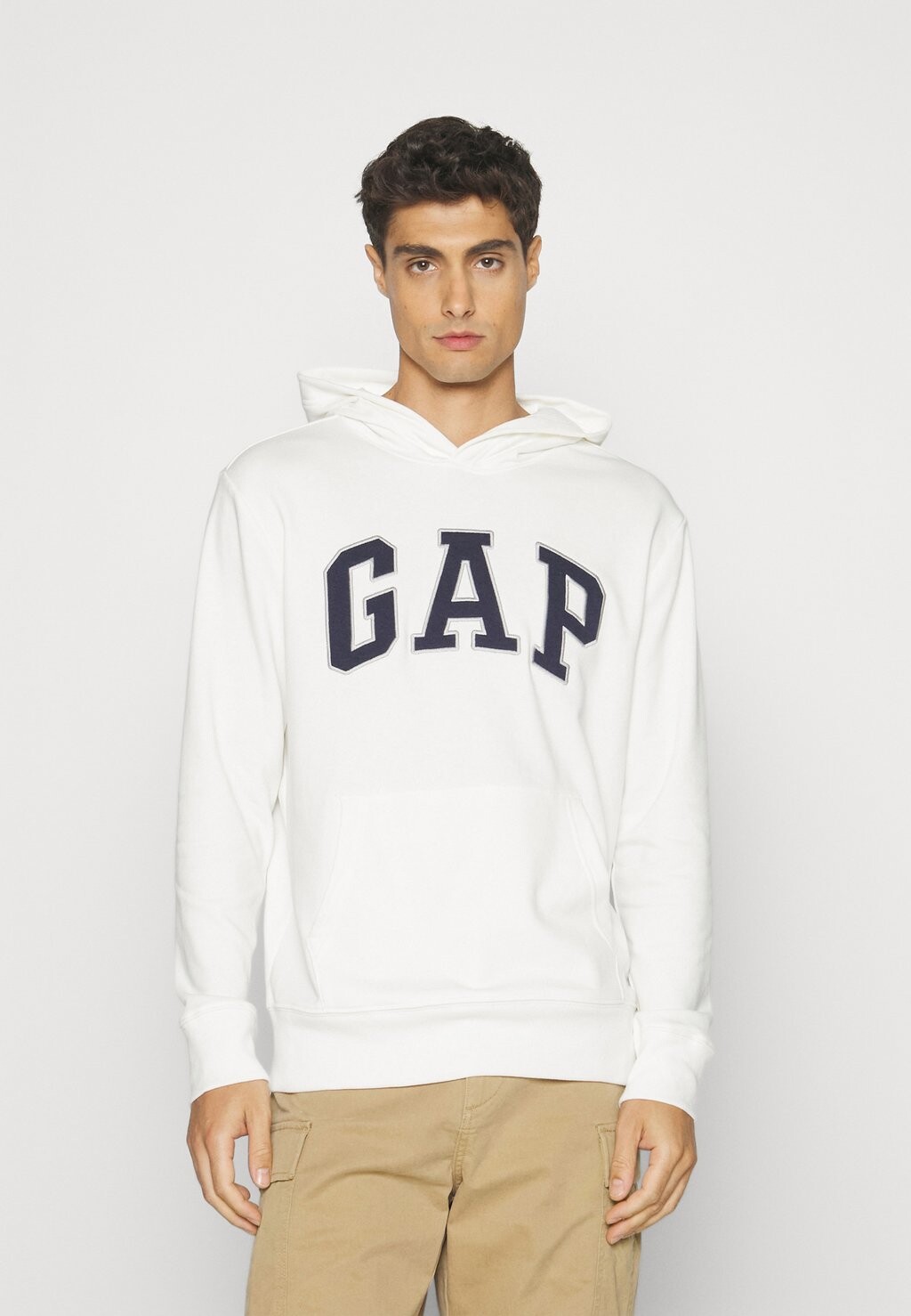 

Толстовка GAP Arch, новая кремово-белая, Коричневый
