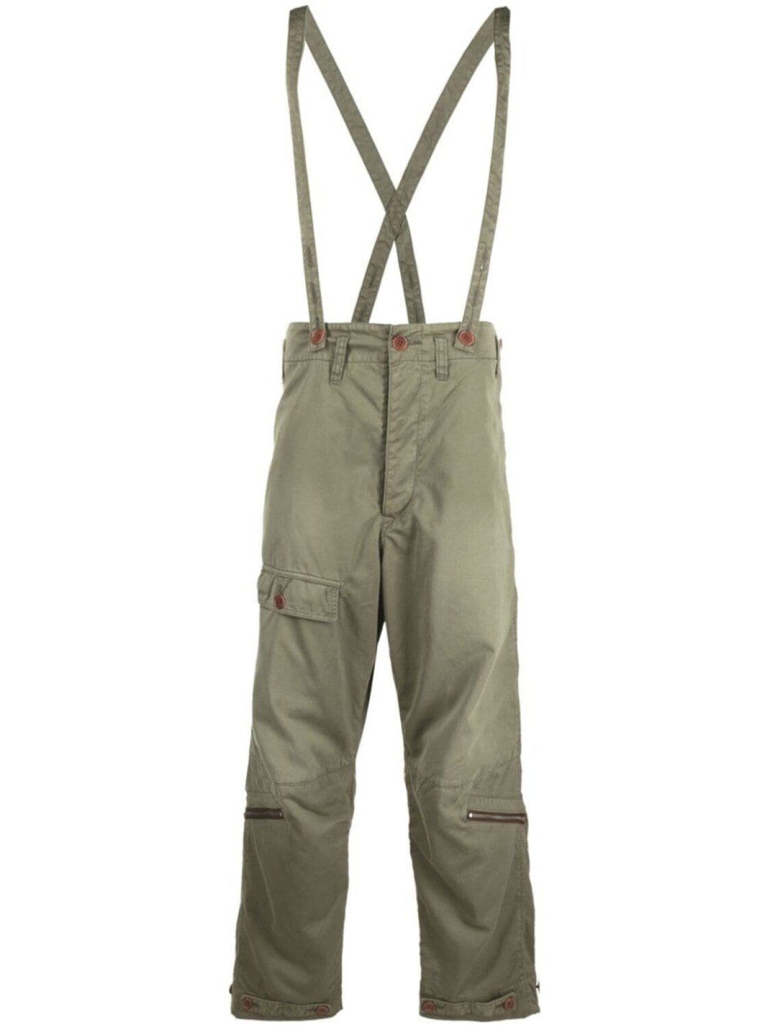 

Visvim широкие брюки Northdrop, зеленый