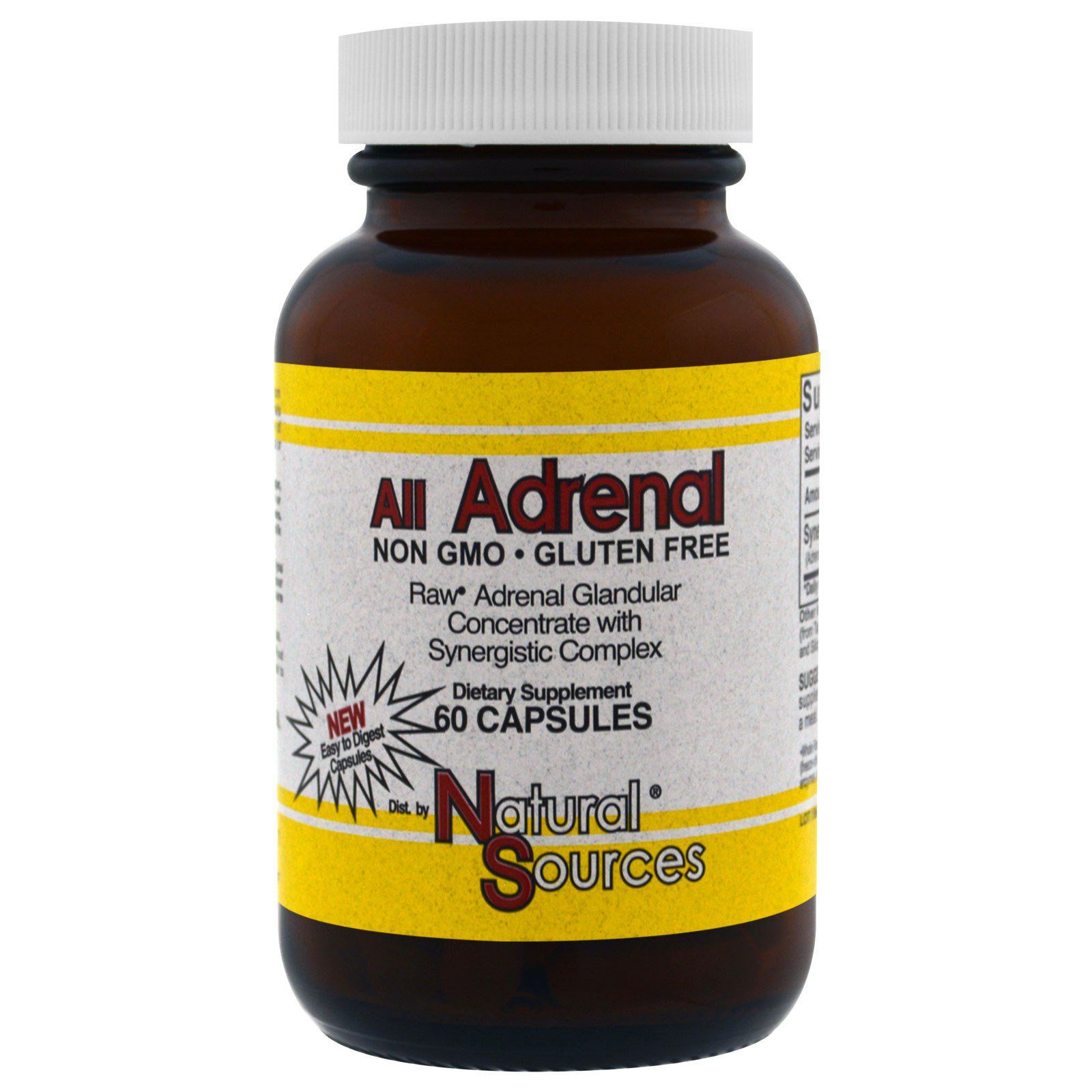 Natural Sources All Adrenal 60 капсул natural sources сырьевой тиреоидин 60 капсул