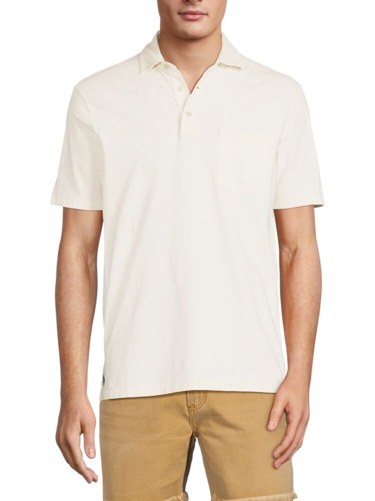 

Поло из льняной смеси Polo Ralph Lauren, цвет Cream