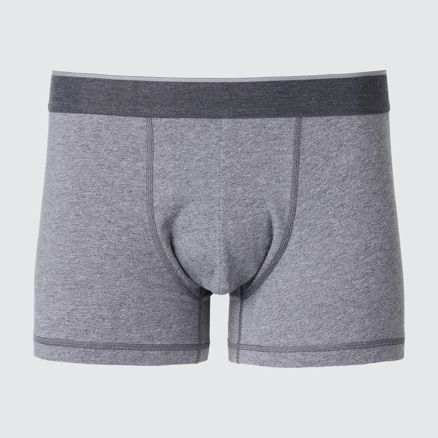 

Хлопковые трусы-боксеры Supima (низкая посадка, застежка спереди) UNIQLO, серый