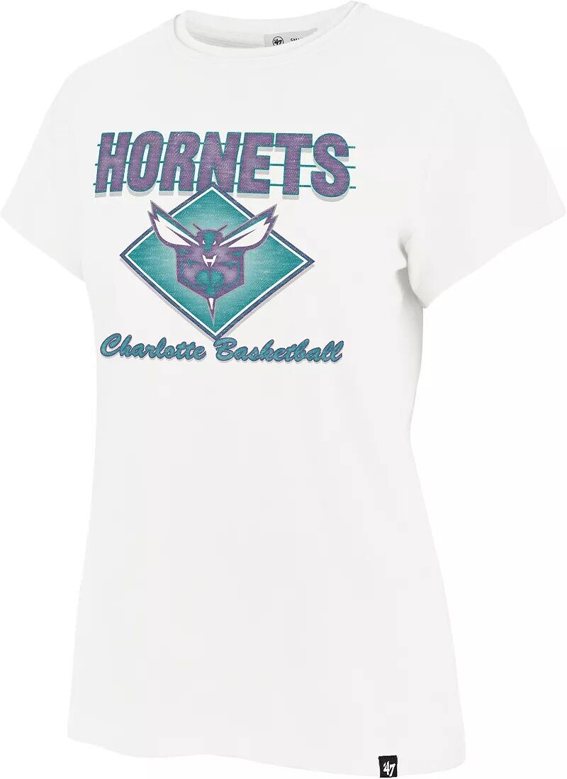 

Женская белая футболка Charlotte Hornets '47 We Have Heart Frankie
